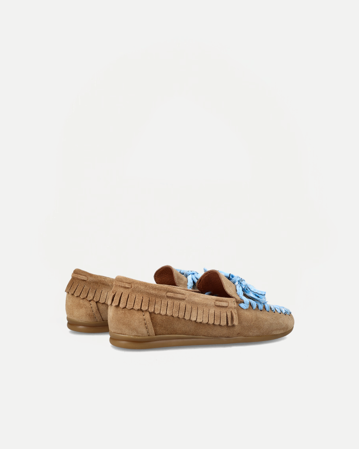 DALMA MOCCASIN | CUOIO/ AZUL