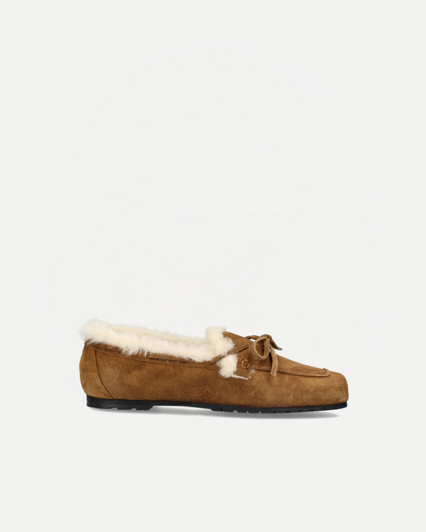JASPER | Cow Suede Leather Tobacco