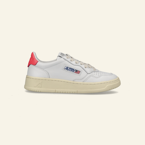 LOW SNEAKER 80's  LL57 |  White/ Coral