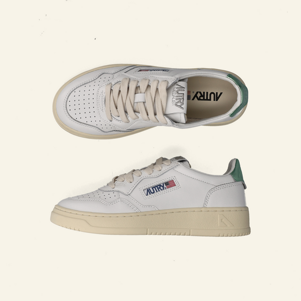 LOW SNEAKER 80's LL62 I  White/Past Green