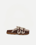 LOW BIO SABOT TWO-BUCKLES | Deep Brown