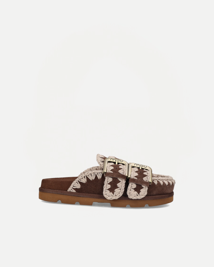 LOW BIO SABOT TWO-BUCKLES | Deep Brown