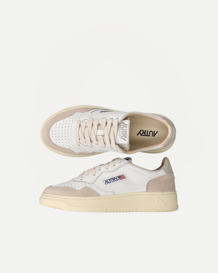 LOW SNEAKER 80's LS14 | Suede White/ Pelican