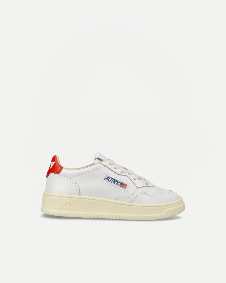 LOW SNEAKER 80's | White/ Orange
