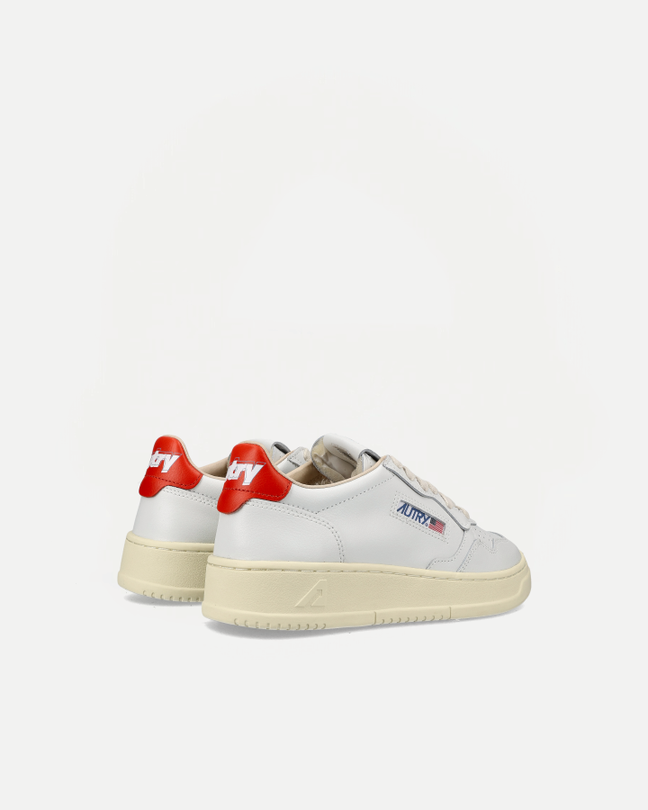 LOW SNEAKER 80's | White/ Orange