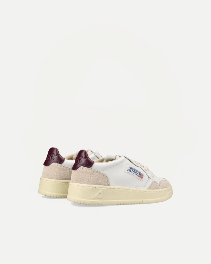 LOW SNEAKER 80's  LS18 | Suede White/ Fig