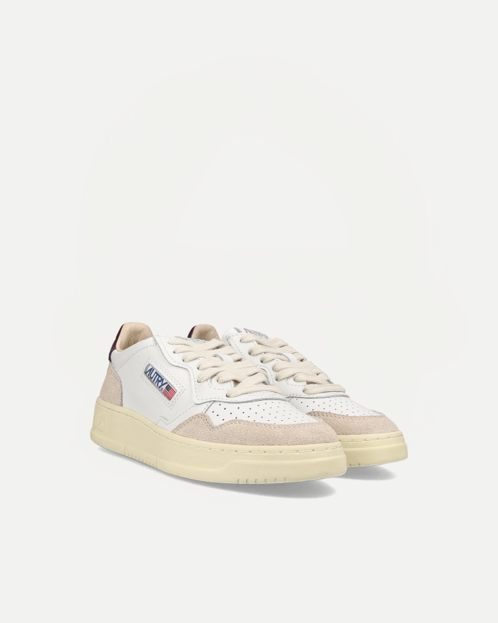 LOW SNEAKER 80's  LS18 | Suede White/ Fig