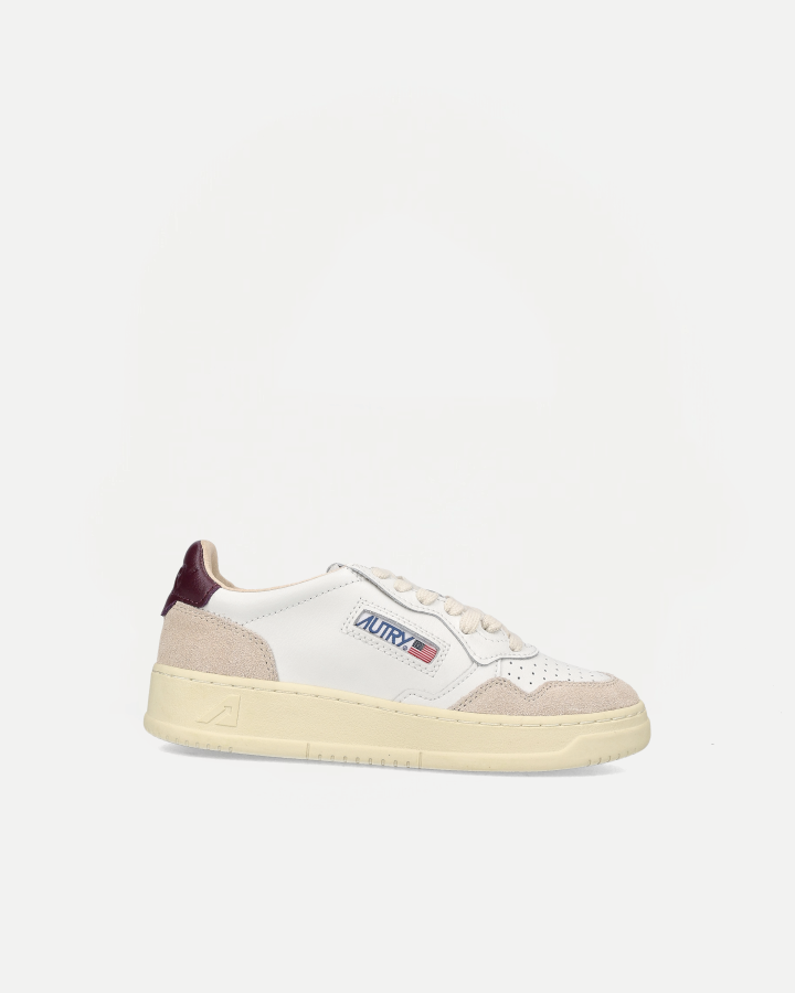 LOW SNEAKER 80's  LS18 | Suede White/ Fig
