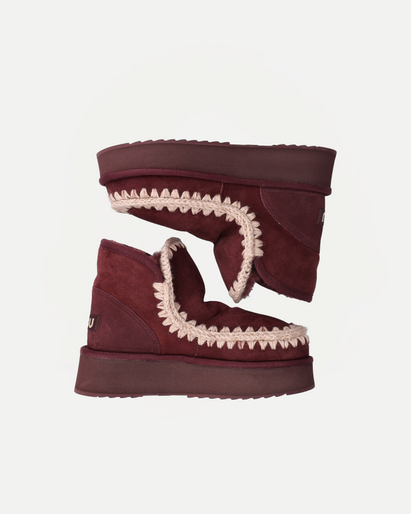 MINI ESKIMO PLATFORM BOOT | Cabernet