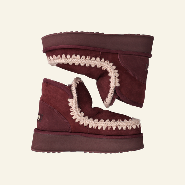 MINI ESKIMO PLATFORM BOOT | Cabernet