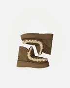 MINI ESKIMO PLATFORM BOOT | Moosgrün