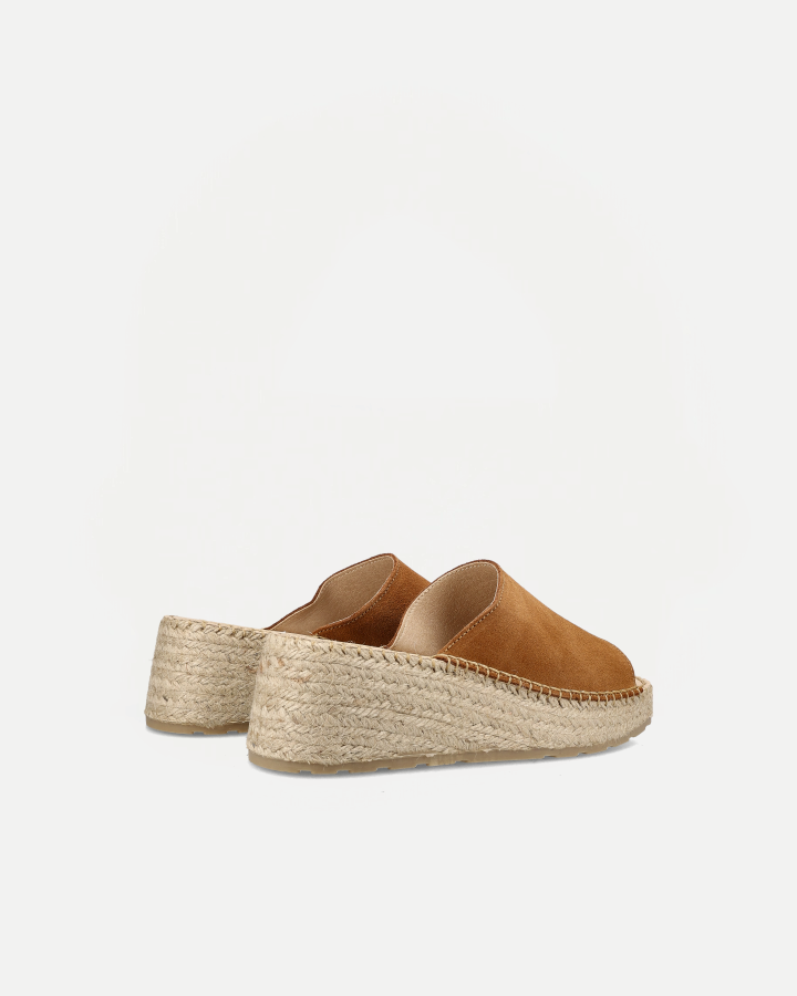 Pantolette Wedge | Tan