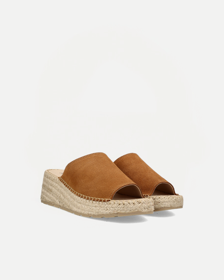 Pantolette Wedge | Tan