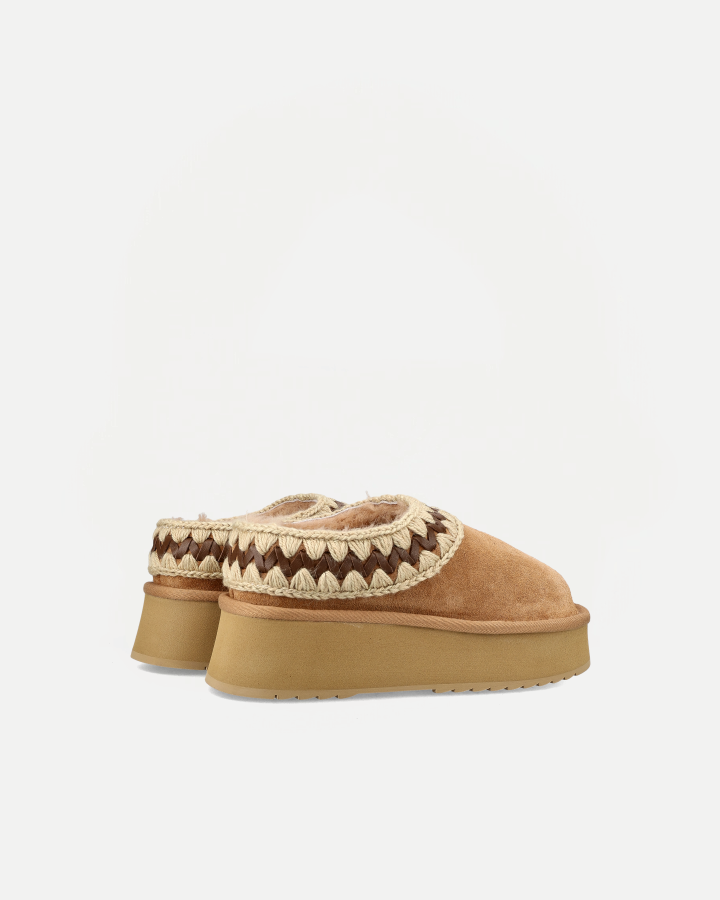 PLATFORM CLOG SUEDE LEATHER | Savana