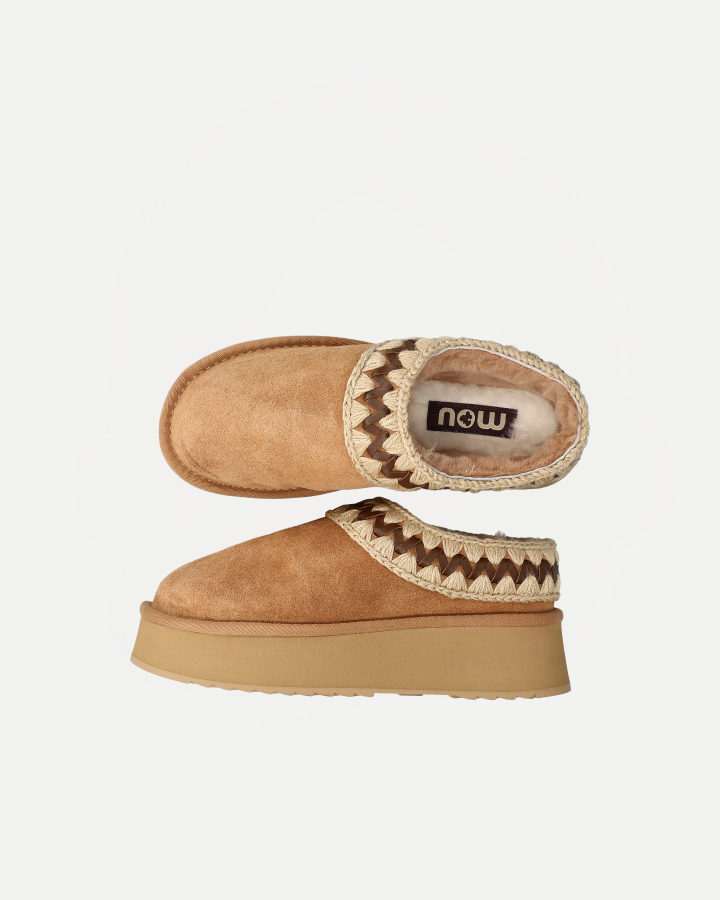 PLATFORM CLOG SUEDE LEATHER | Savana