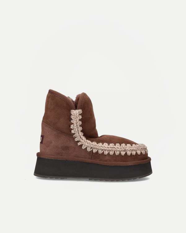 PLATFORM BOOT SUEDE | Brown Pepper