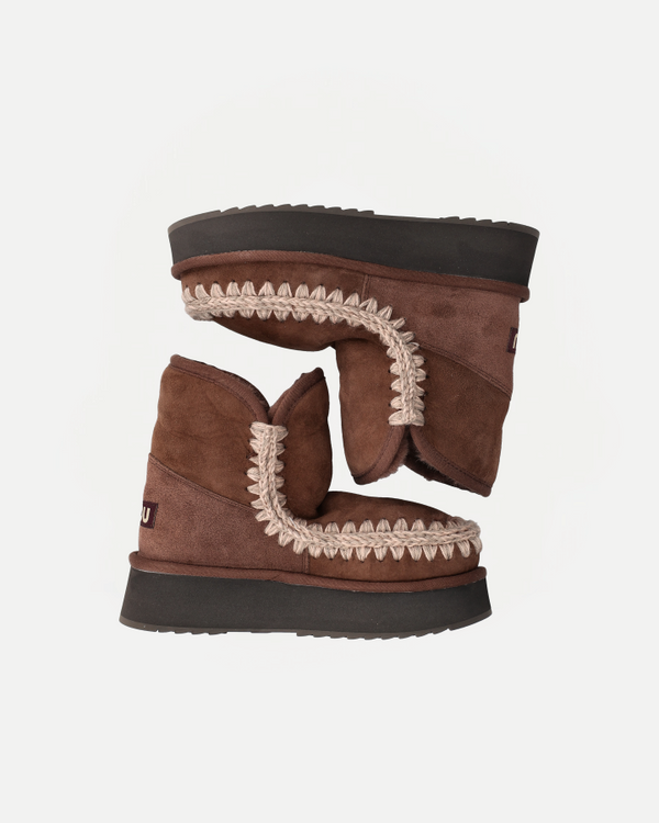 PLATFORM BOOT SUEDE | Brown Pepper