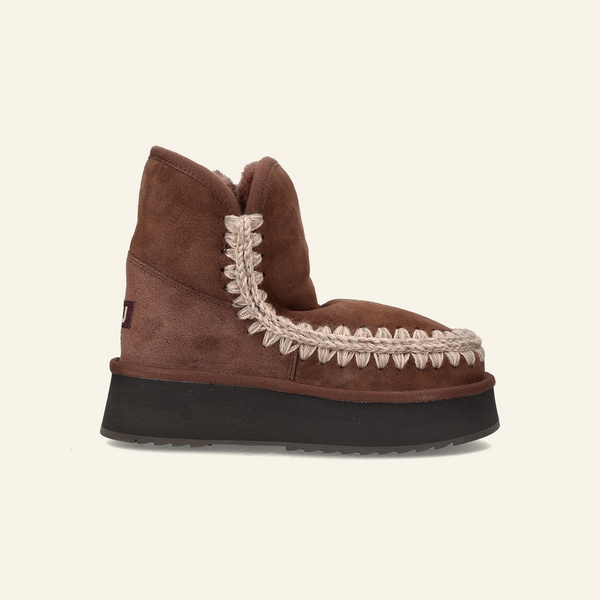 PLATFORM BOOT SUEDE | Brown Pepper
