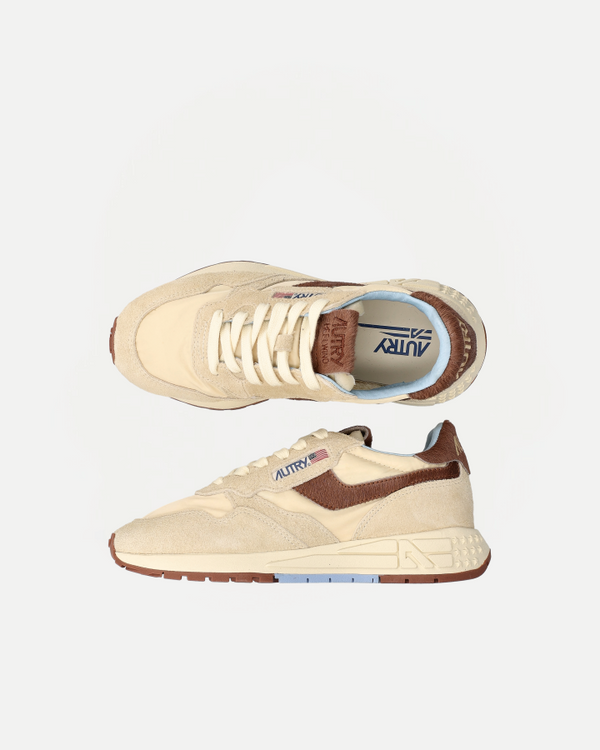 LOW SNEAKERS REELWIND UP01 | Suede/Nylon/Pony Rutabaga/ Brown