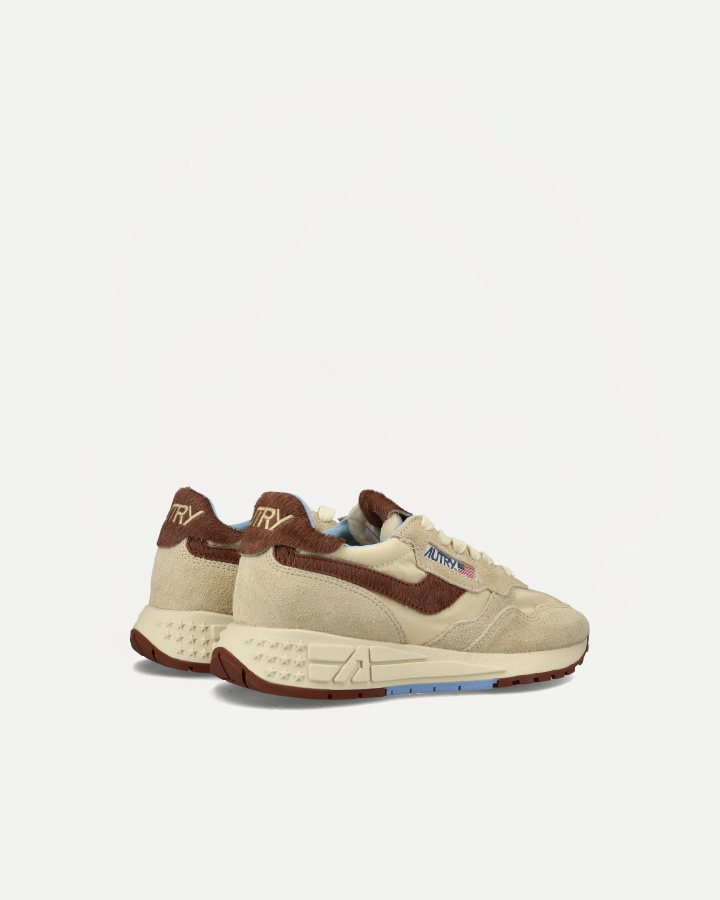 LOW SNEAKERS REELWIND UP01 | Suede/Nylon/Pony Rutabaga/ Brown