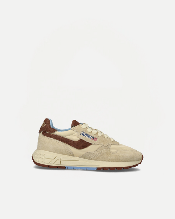 LOW SNEAKERS REELWIND UP01 | Suede/Nylon/Pony Rutabaga/ Brown