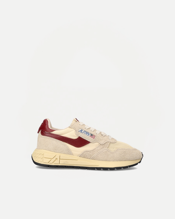 LOW SNEAKERS REELWIND UT25 | Suede/Mesh Ecru/ Ruby Wine