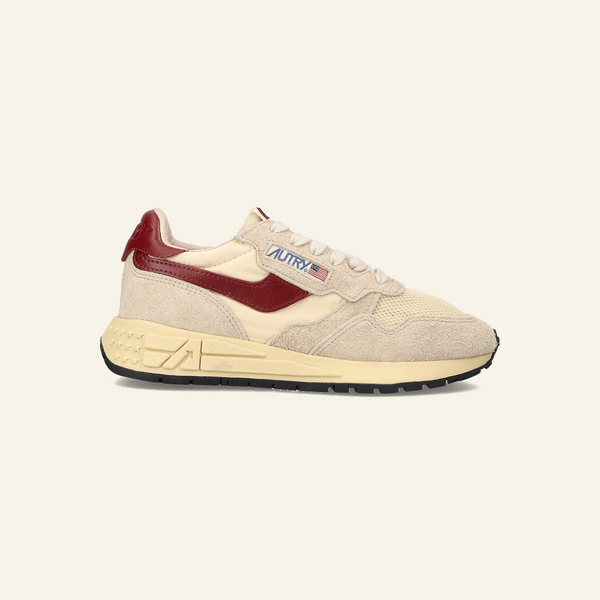 LOW SNEAKERS REELWIND UT25 | Suede/Mesh Ecru/ Ruby Wine