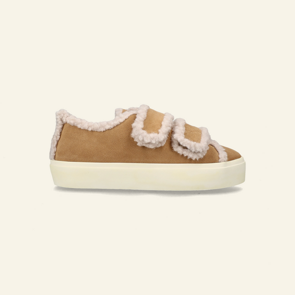 Shearling Low  | Velcro Beige