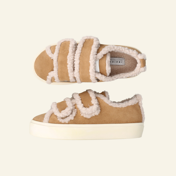 Shearling Low  | Velcro Beige