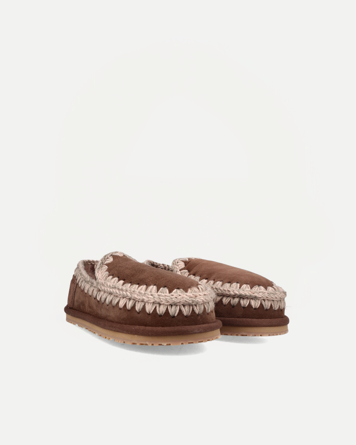 SLIPPER ESKIMO OVERSIZED STITCHING | Brown Pepper