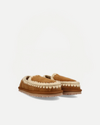 SLIPPER ESKIMO OVERSIZED STITCHING | Cognac