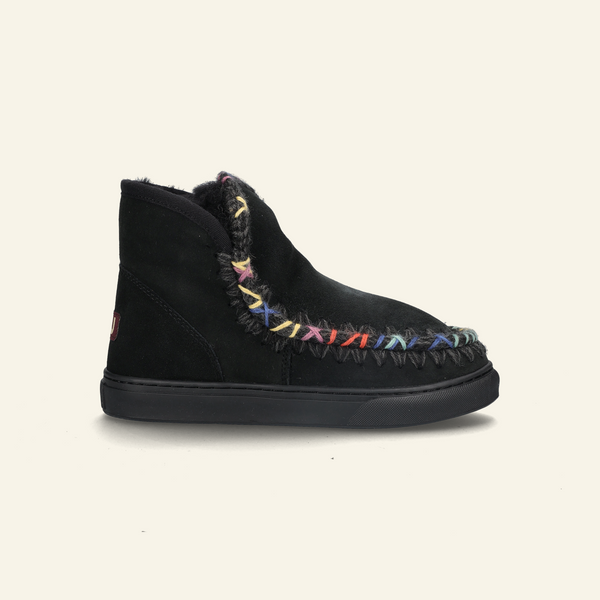 ESKIMO SNEAKER OVERSTICHING | Black