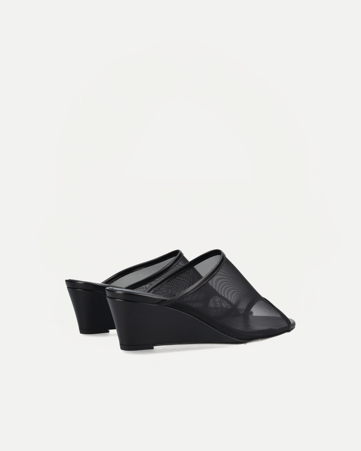 SUZANNE | Mesh Nappa Leather Black