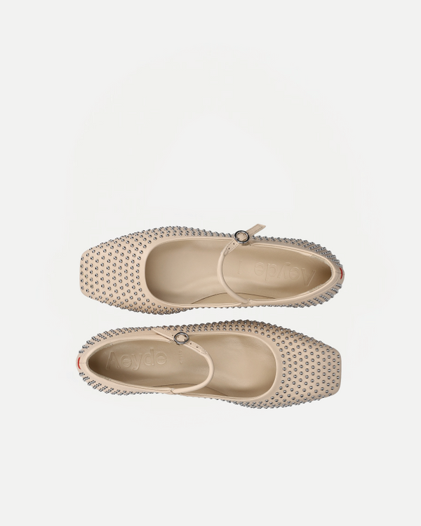 UMA MINI STUDS | Nappa Leather Creamy