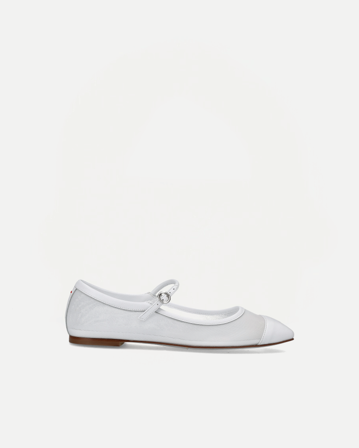 UMA MESH | Nappa Leather Optic White