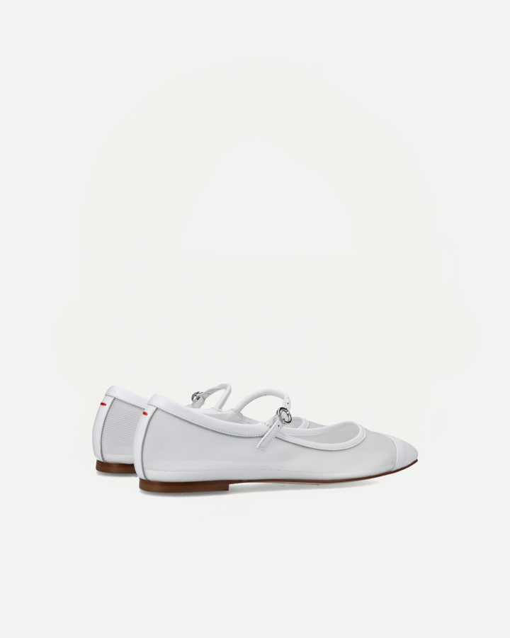 UMA MESH | Nappa Leather Optic White