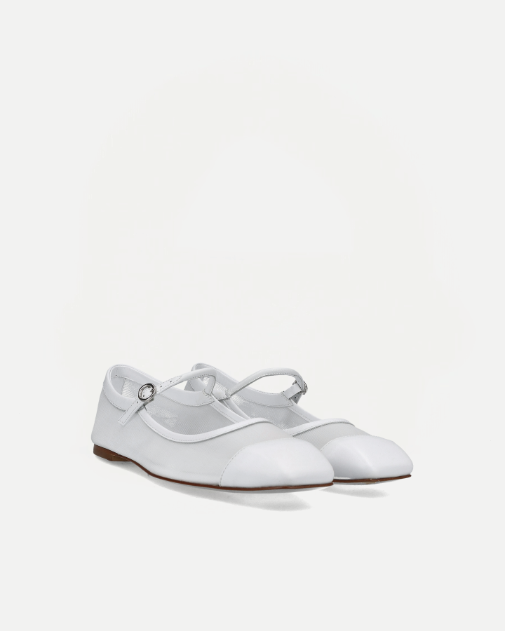 UMA MESH | Nappa Leather Optic White