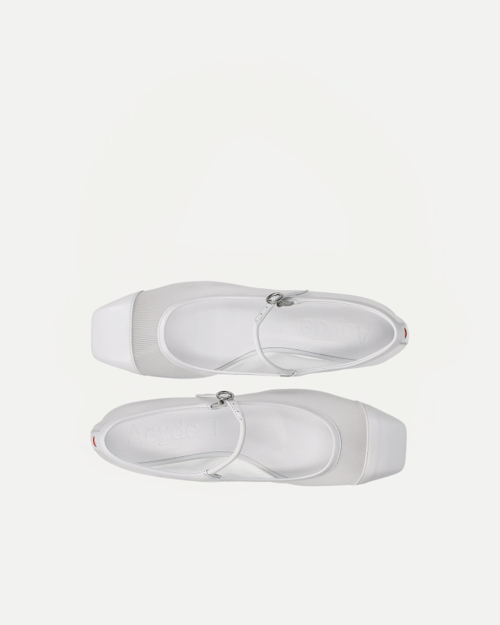 UMA MESH | Nappa Leather Optic White