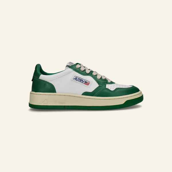 LOW SNEAKER 80's | Bicolor White/Green