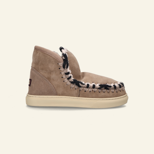 ESKIMO SNEAKER OVERSTICHING | Elephant Grey